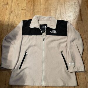 The North Face Tan and Black Fleece Pullover